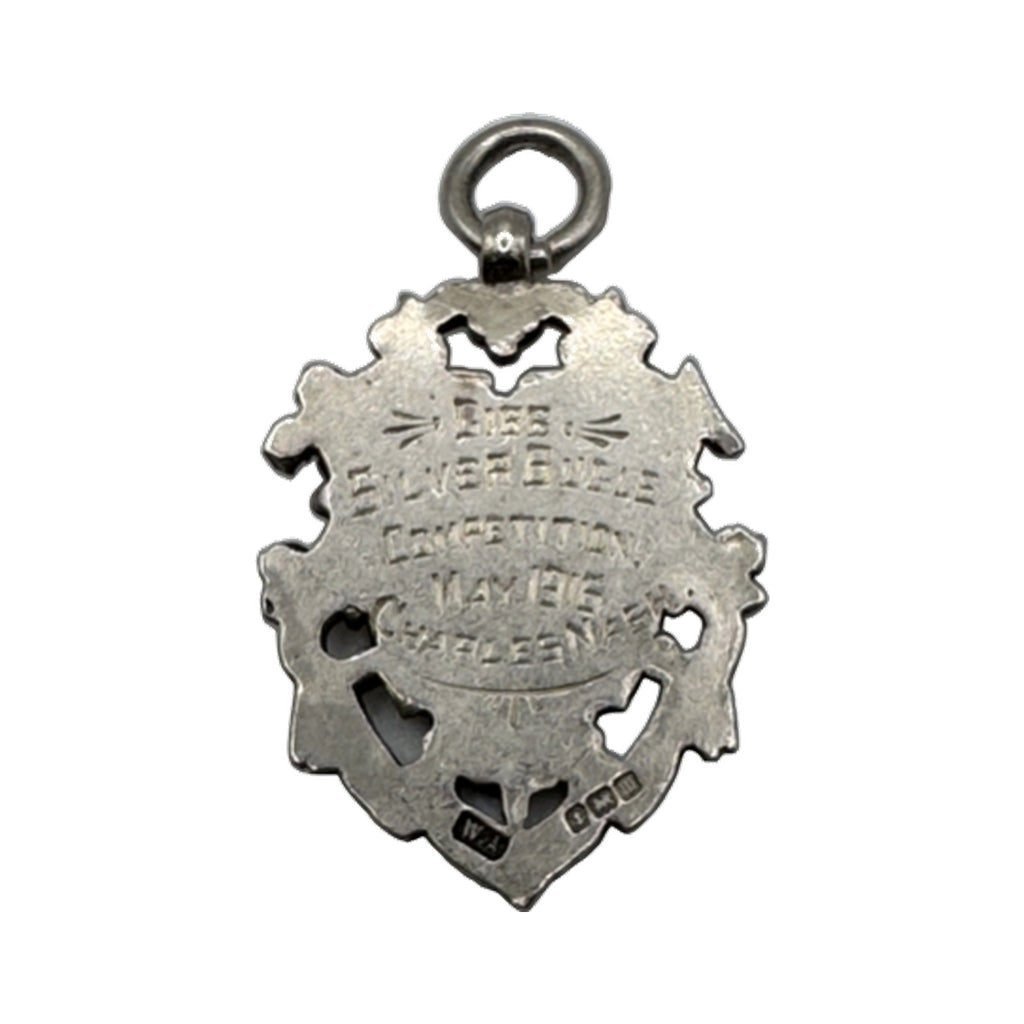 Antique 1918 Sterling & Rose Gold Award Medal
