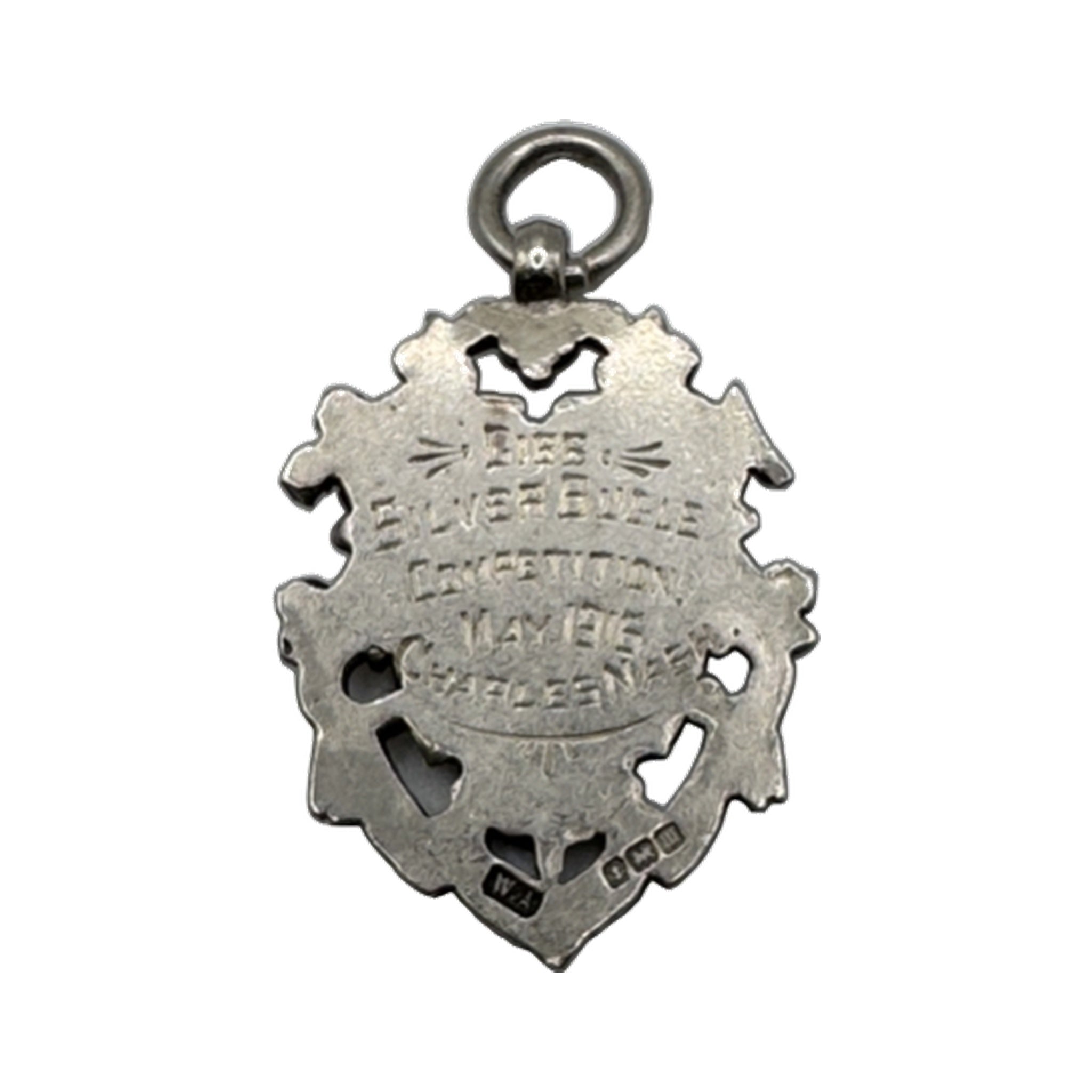 Antique 1918 Sterling & Rose Gold Award Medal